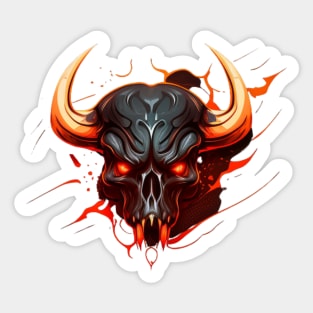 Bull skull Sticker